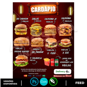 Cardapio Hamburguer