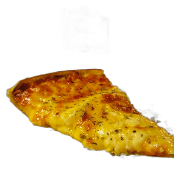 Fatia pizza de queijo