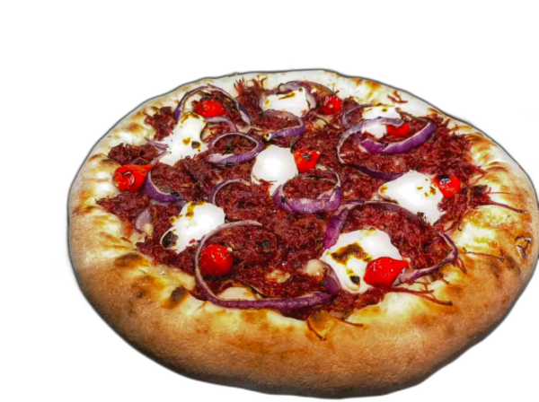 Pizza de carne seca