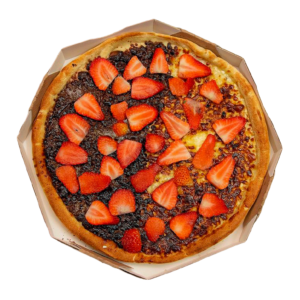 Pizza doce de morango