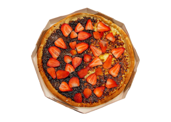 Pizza doce de morango