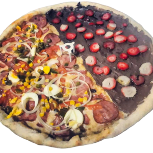 Pizza metade doce